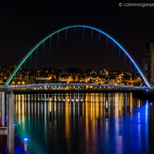 Millennium Bridge and The Baltic Gateshead. Colin Morgan Photography