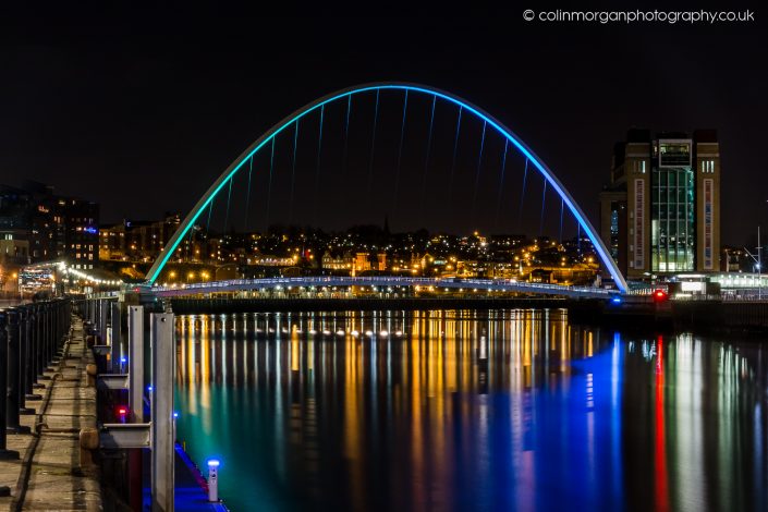 Millennium Bridge and The Baltic Gateshead. Colin Morgan Photography