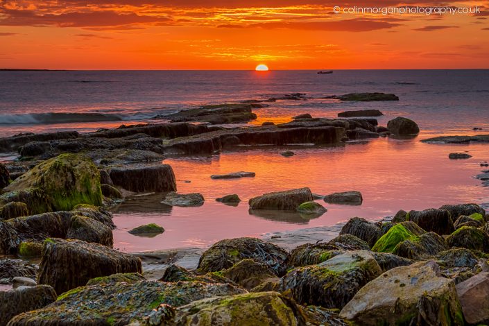 Low Hauxley Sunrise. Ref 5658 Colin Morgan Photography © Seascape Photograph | Print | Canvas